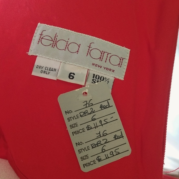 Minimalist Haute couture vintage 90s/2000s cocktail silk dress - Picture 4 of 4